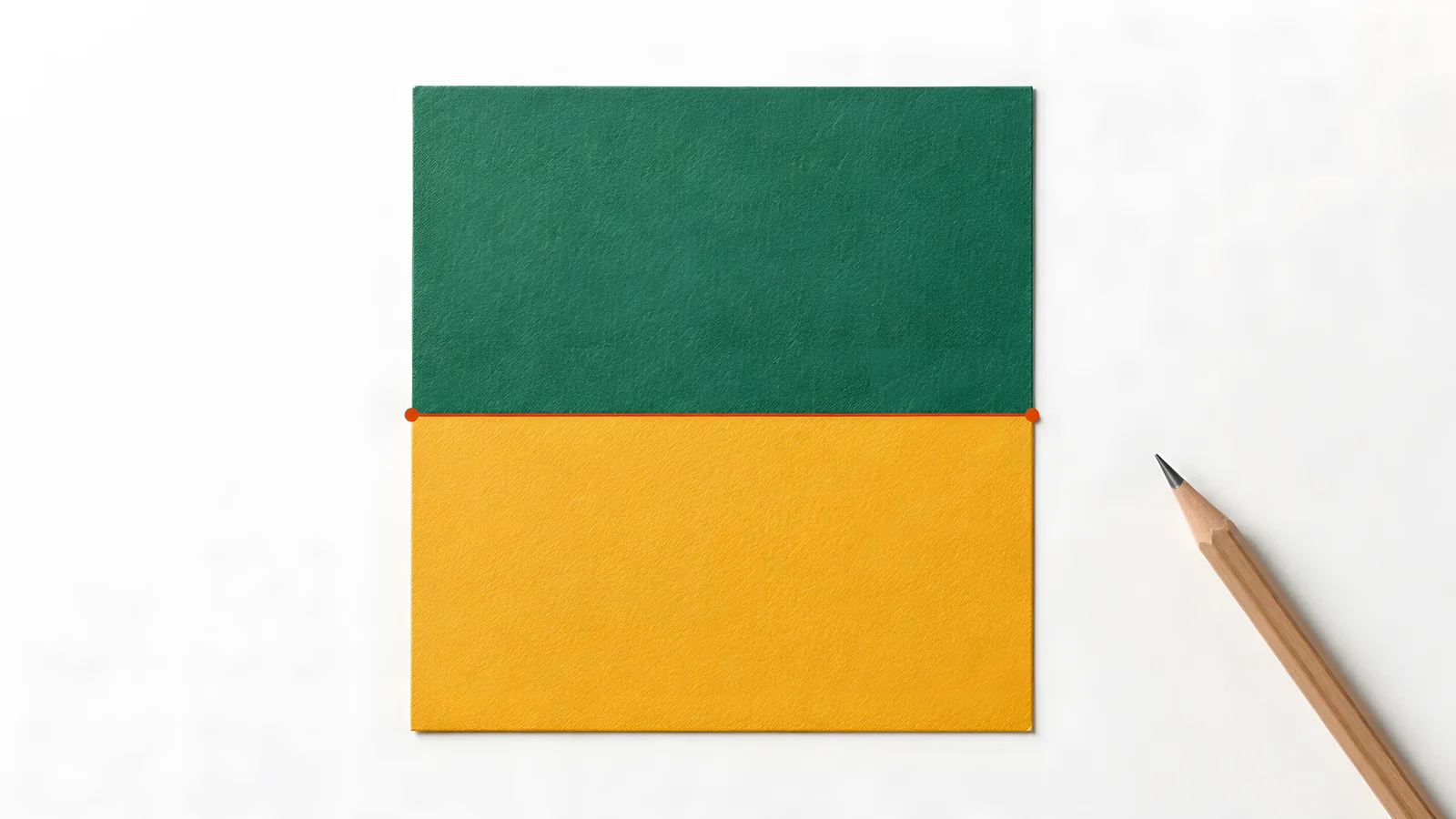 Illustration of two aligned rectangles sharing their full width.
