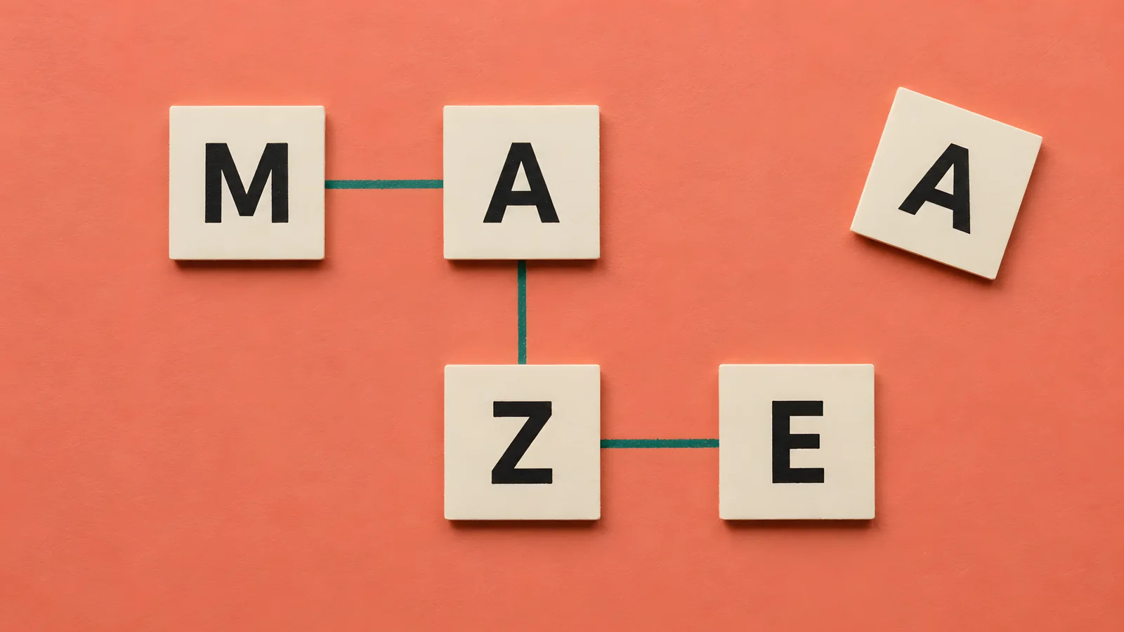 Letter-path illustration contrasting side-sharing steps with a detached diagonal letter.
